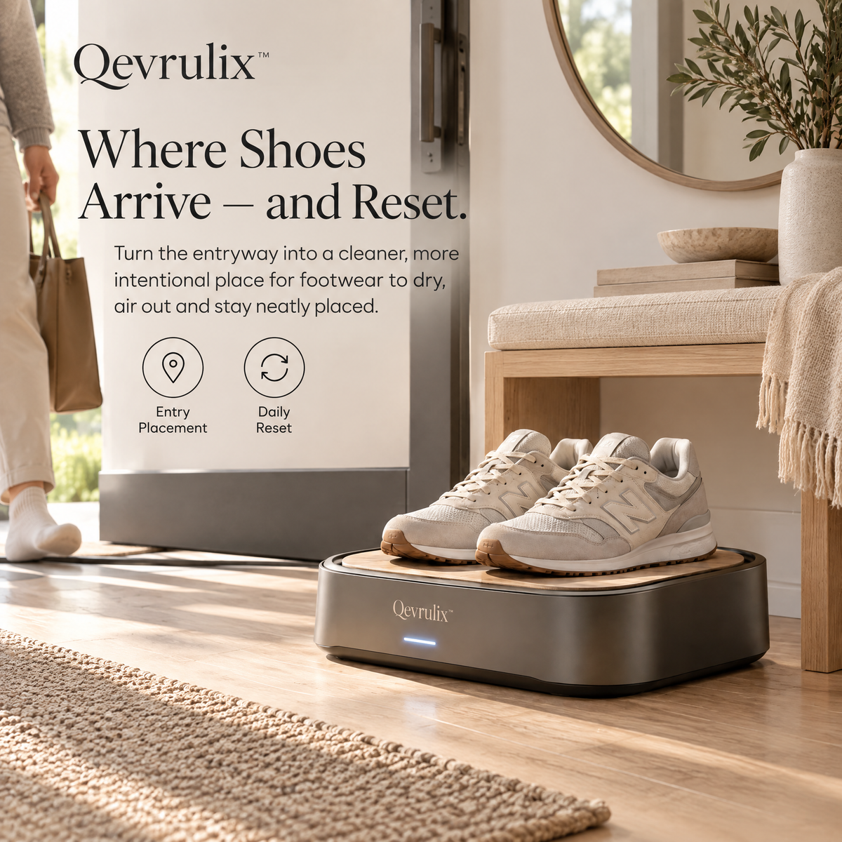 Qevrulix™ Smart Entry Shoe Climate Dock