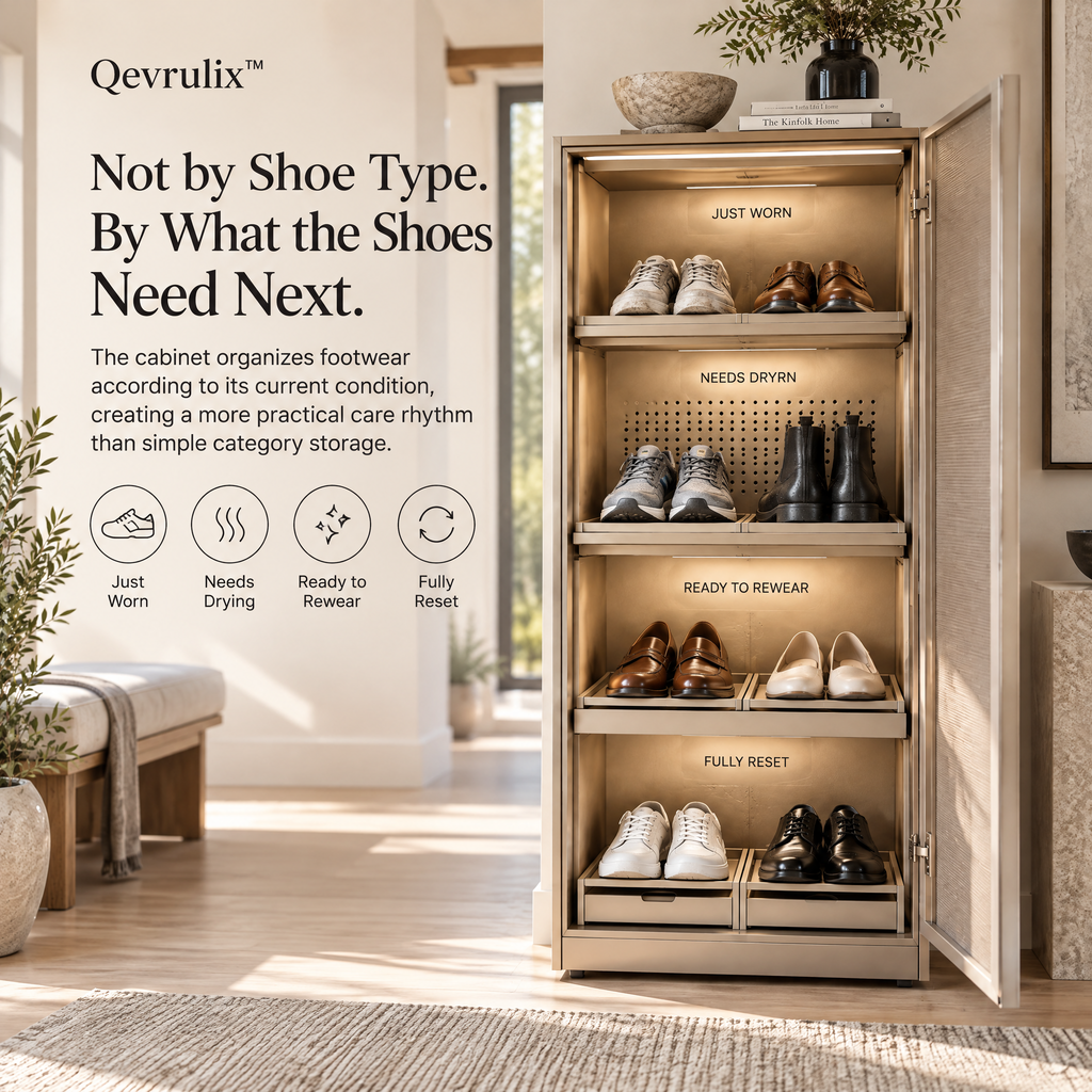 Qevrulix™  Shoe Transition Cabinet