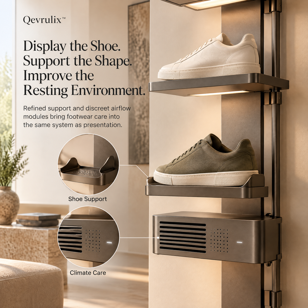 Qevrulix™ Modular Sneaker Display Spine