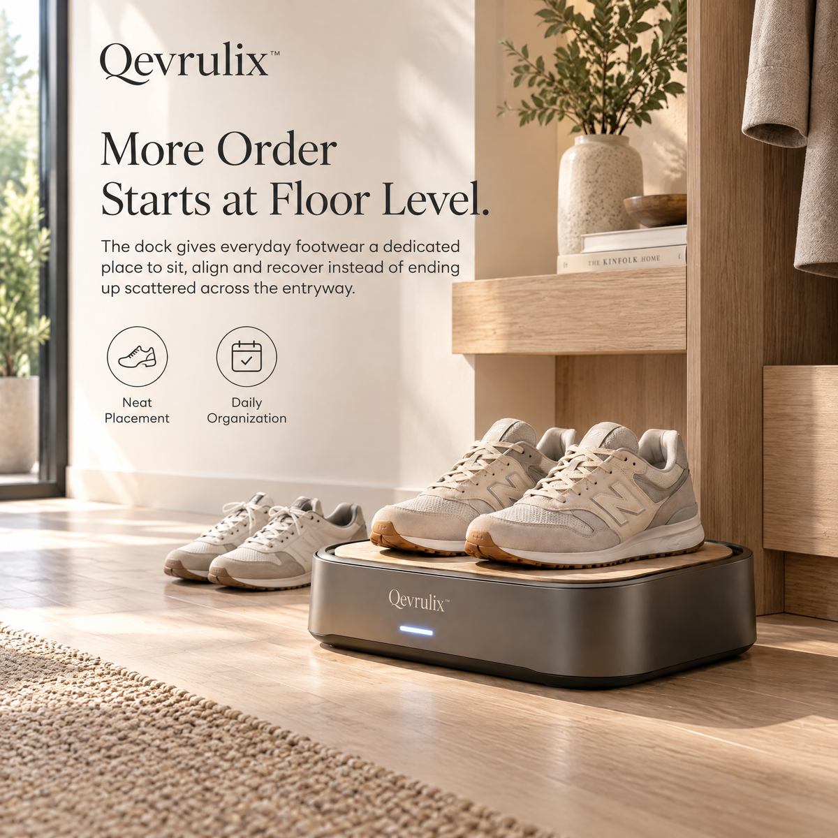 Qevrulix™ Smart Entry Shoe Climate Dock