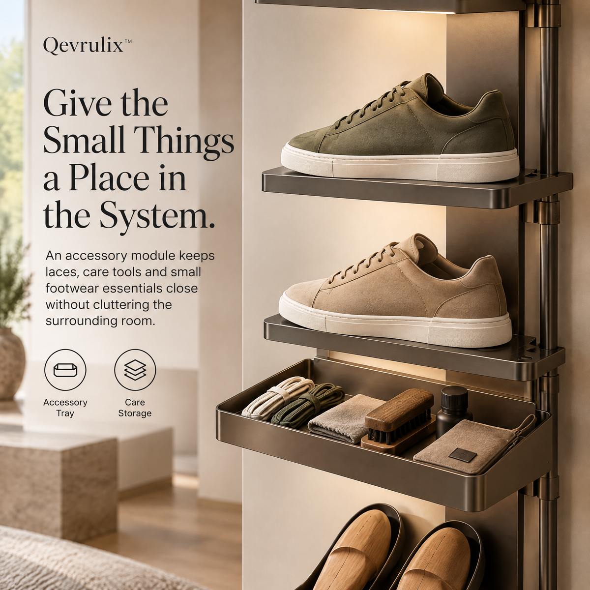 Qevrulix™ Modular Sneaker Display Spine