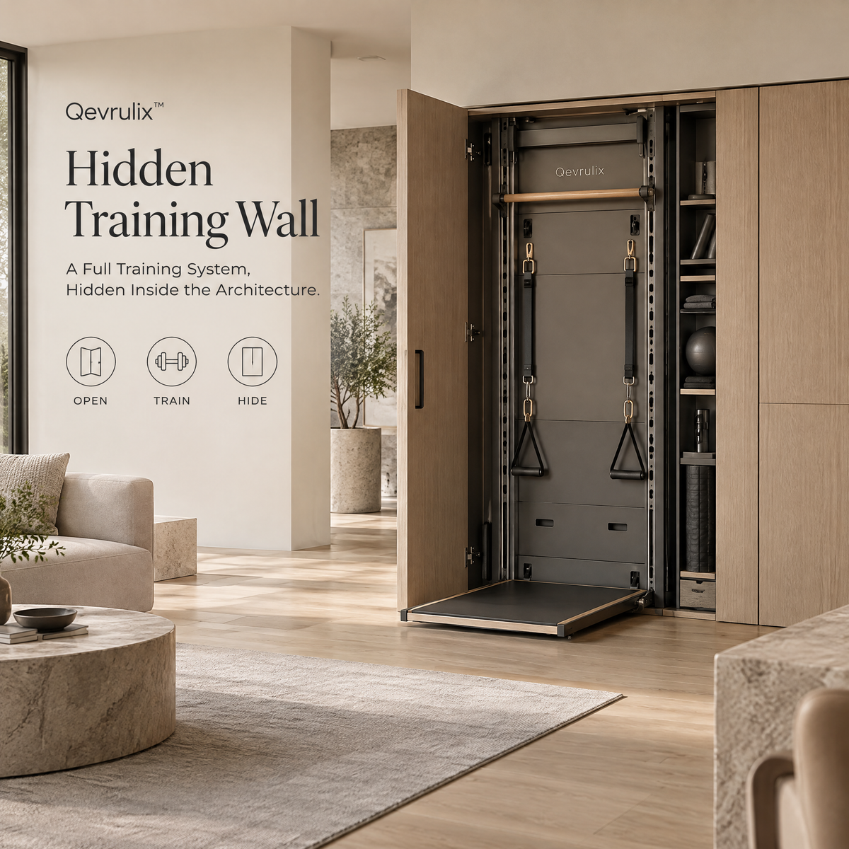 Qevrulix™ Hidden Training Wall