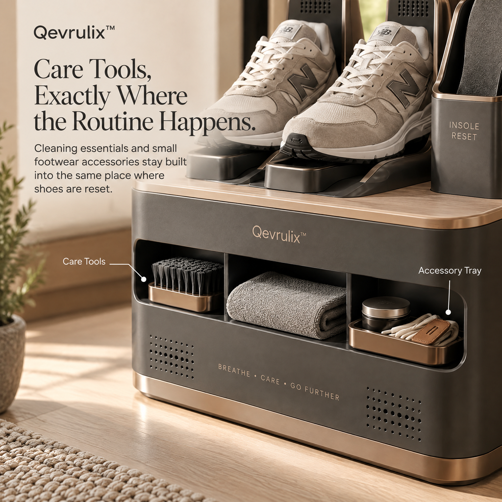 Qevrulix™ Footwear Reset Valet