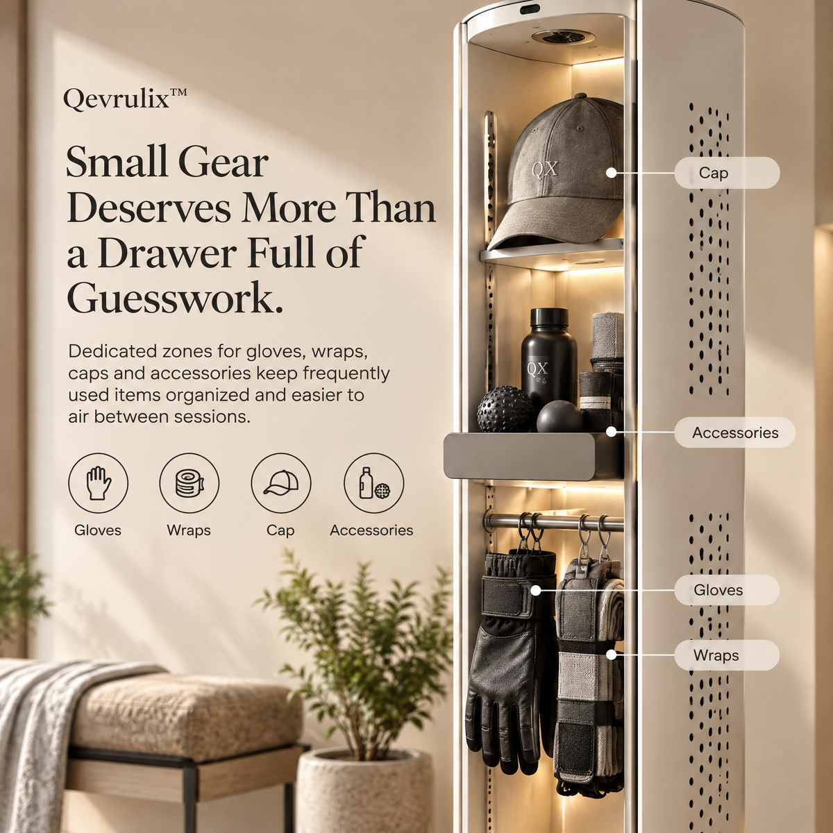 Qevrulix™ Athletic Gear Airing Column