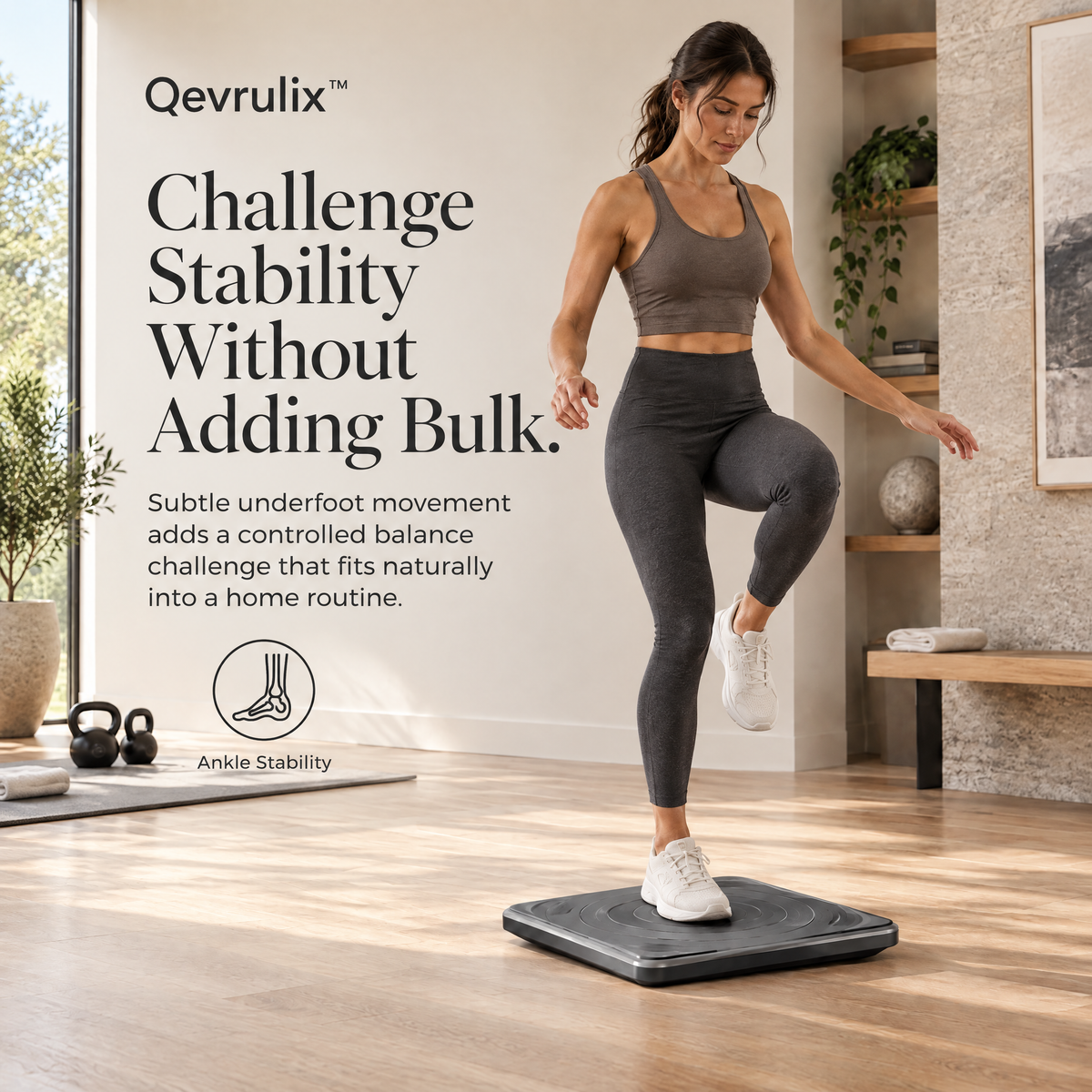 Qevrulix™  Reactive Balance Floor Tile