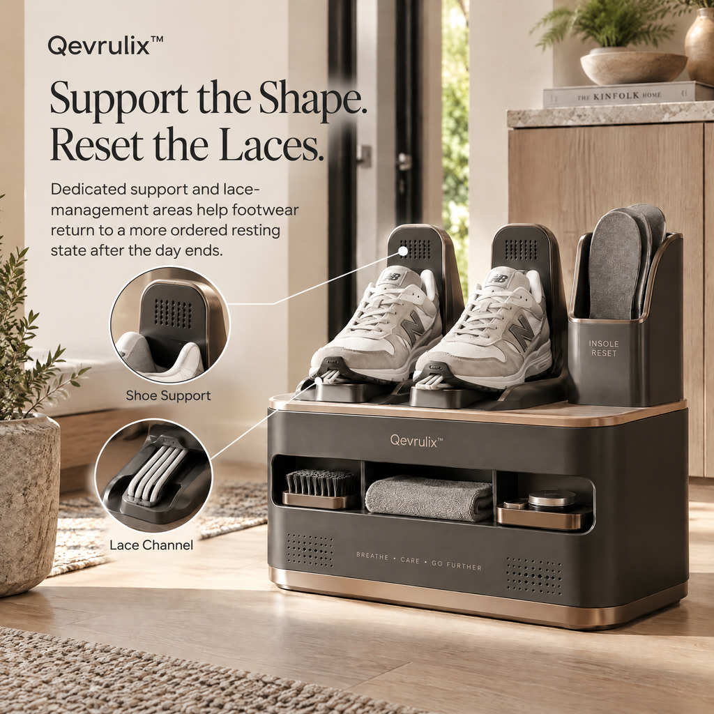 Qevrulix™ Footwear Reset Valet