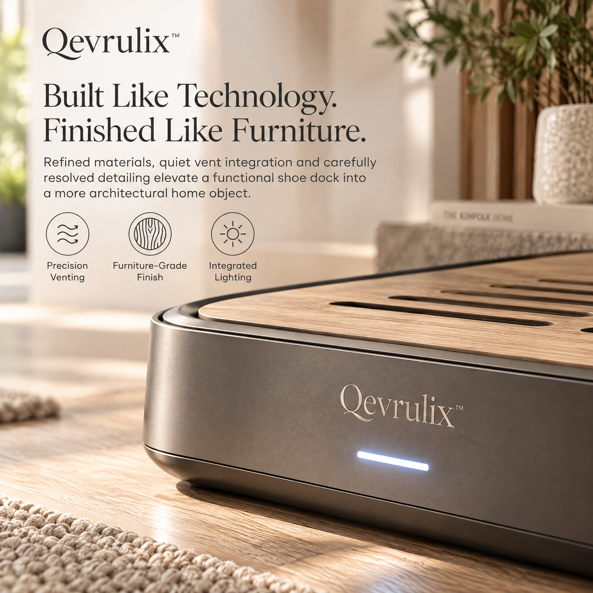 Qevrulix™ Smart Entry Shoe Climate Dock