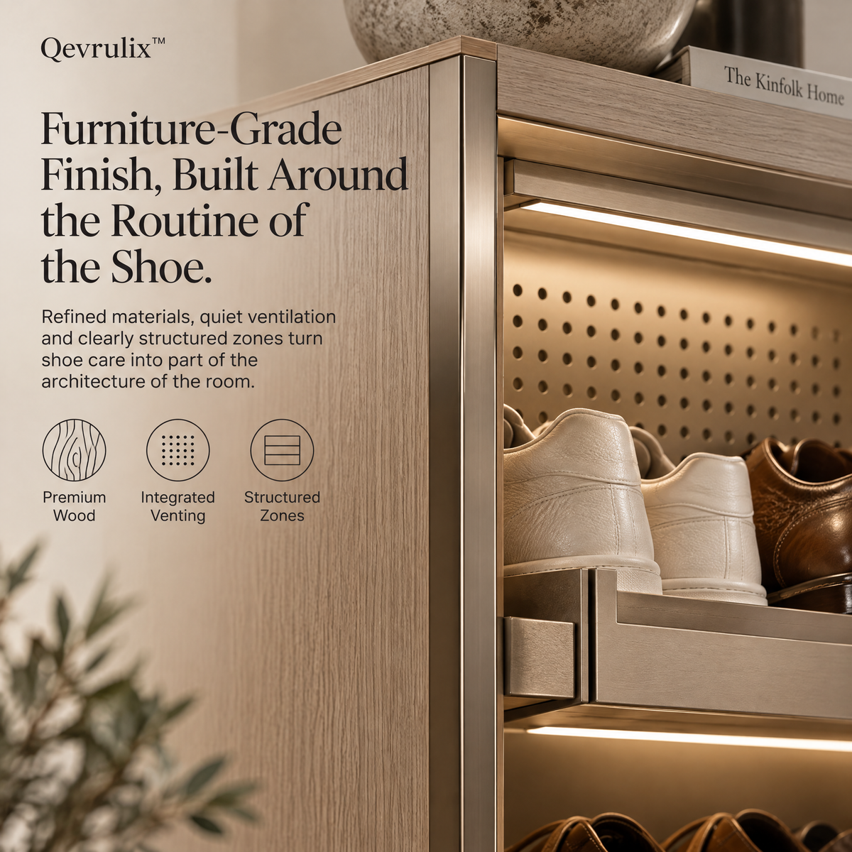 Qevrulix™  Shoe Transition Cabinet