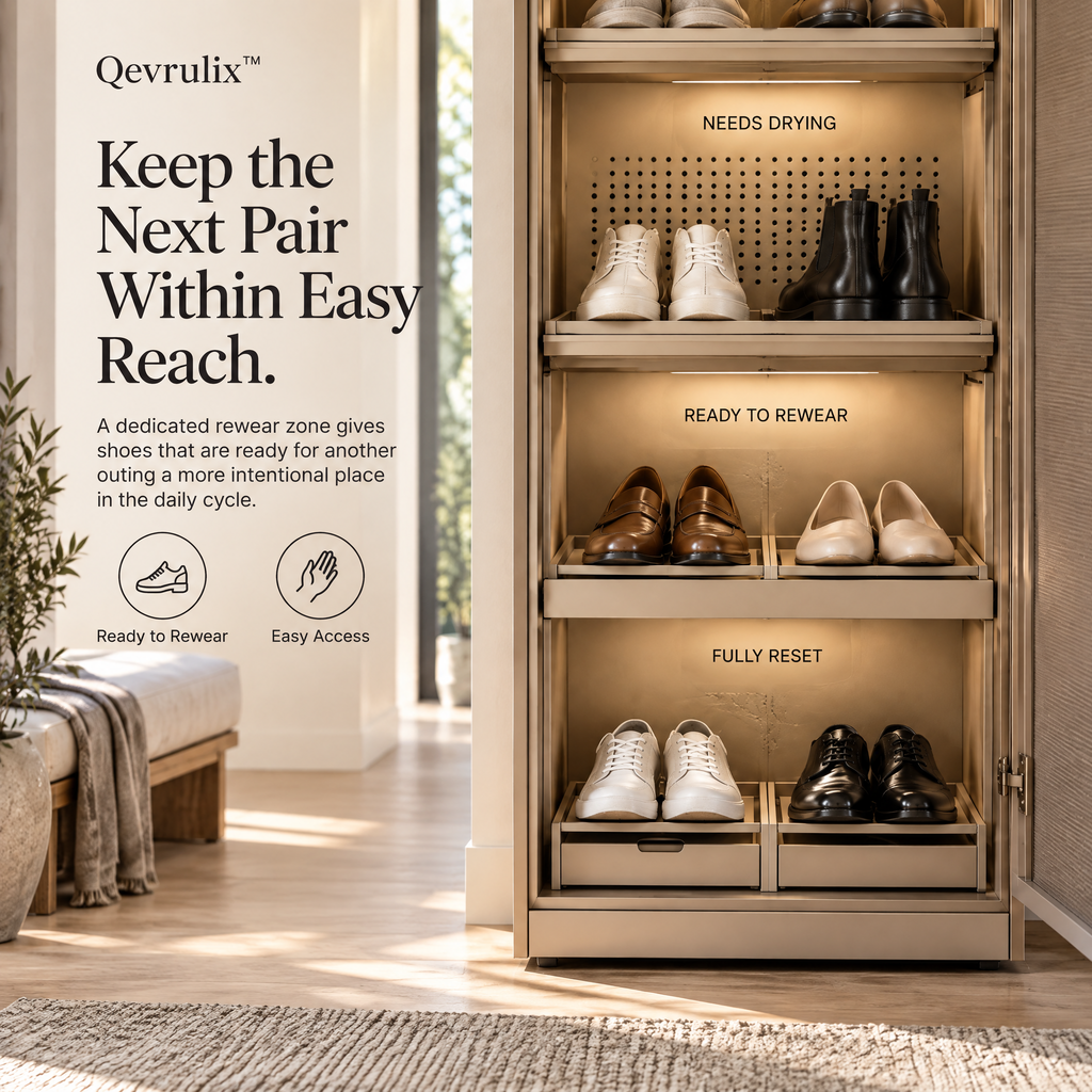 Qevrulix™  Shoe Transition Cabinet